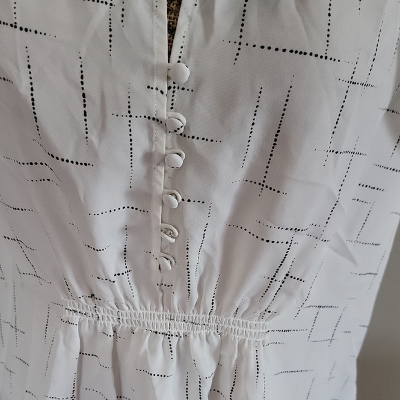 Joie White Blouse with Ruffle Sleeves - Picture 5 of 5